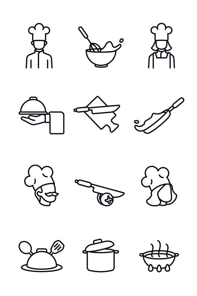 Chef Icon Collection vector