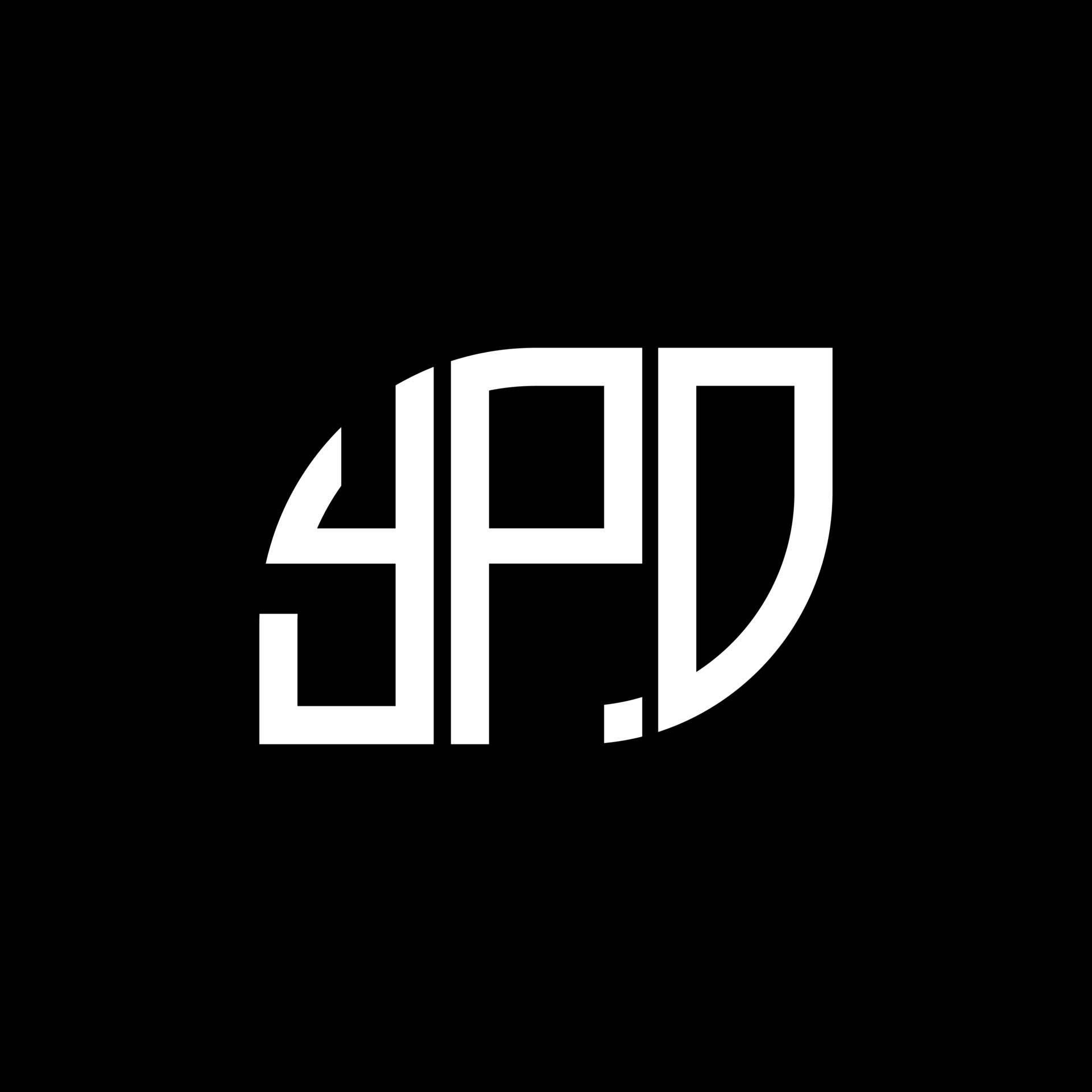 YPO letter logo design on white background. YPO creative initials