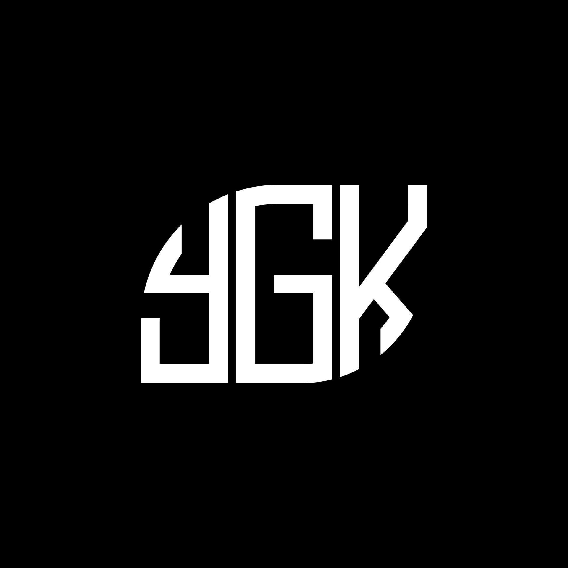 YGK letter logo design on white background. YGK creative initials ...