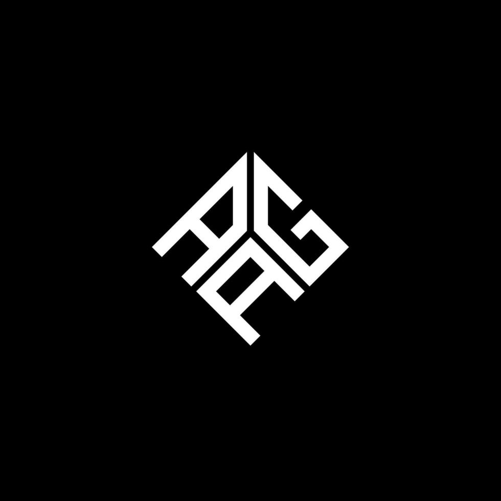 AAG letter logo design on black background. AAG creative initials letter logo concept. AAG letter design. vector