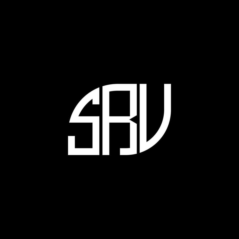 SRV letter logo design on black background. SRV creative initials letter logo concept. SRV letter design. vector