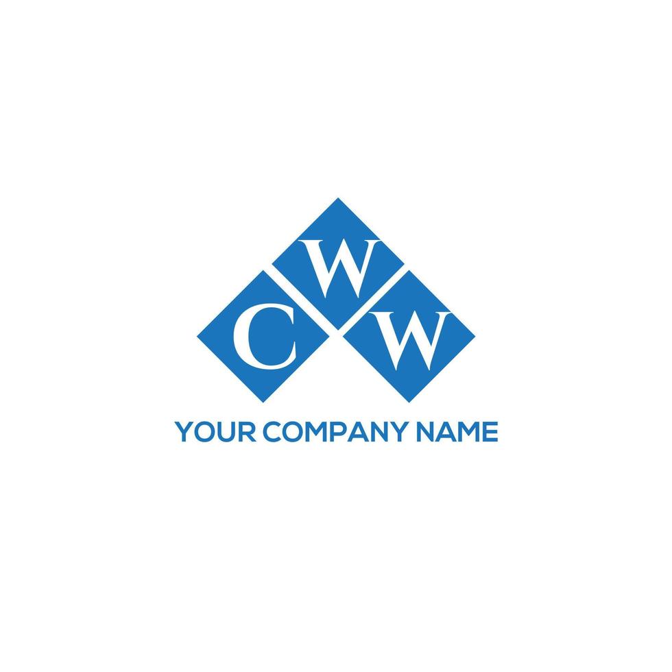 CWW letter logo design on white background.  CWW creative initials letter logo concept.  CWW letter design. vector