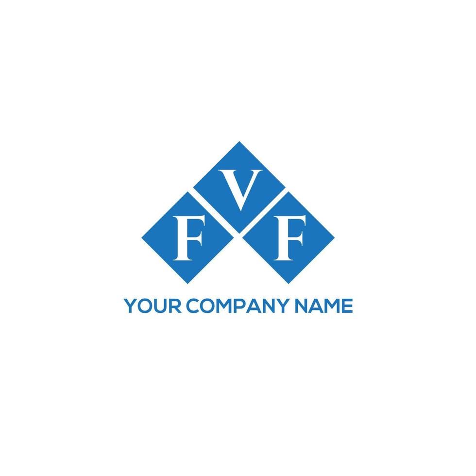 FVF letter logo design on white background. FVF creative initials letter logo concept. FVF letter design. vector