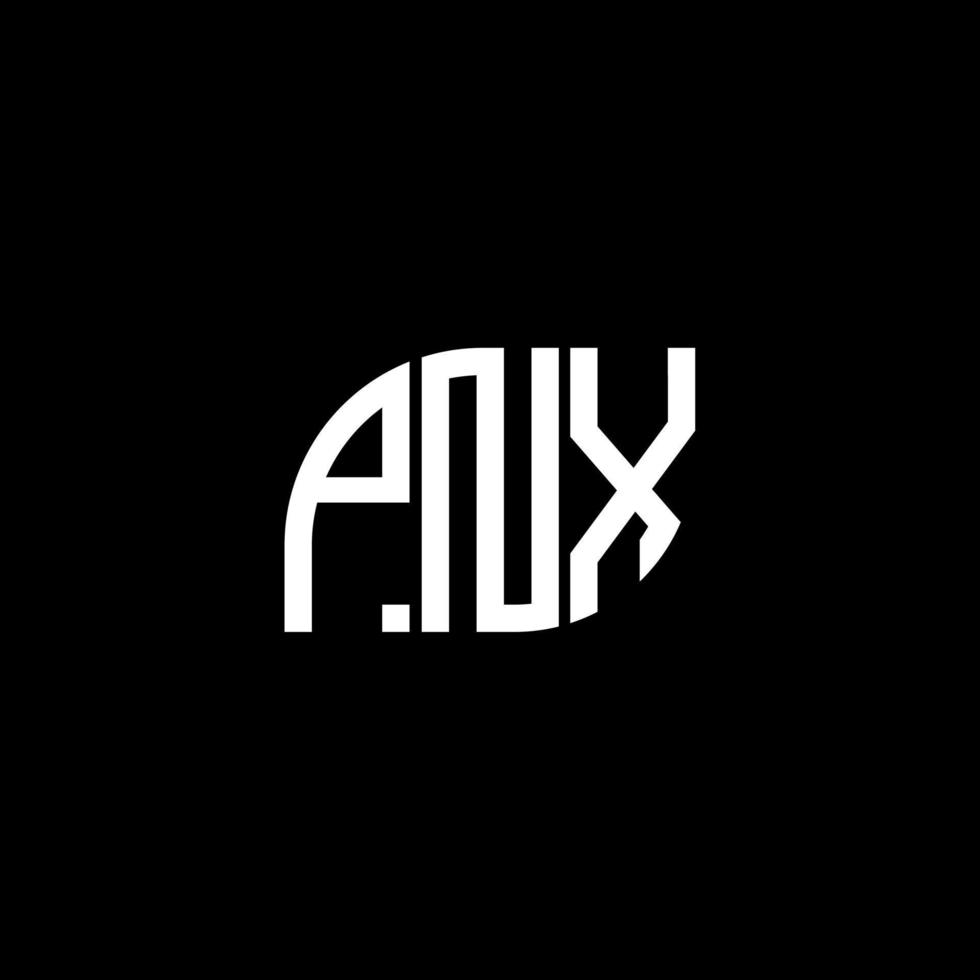 PNX letter logo design on black background.PNX creative initials letter logo concept.PNX vector letter design.
