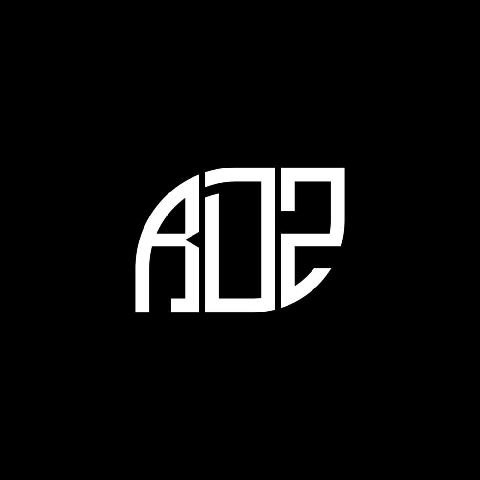 RDZ letter design.RDZ letter logo design on black background. RDZ creative initials letter logo concept. RDZ letter design.RDZ letter logo design on black background. R vector