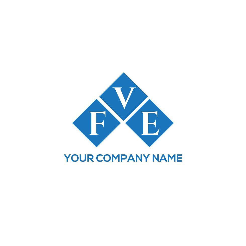 FVE letter logo design on white background. FVE creative initials letter logo concept. FVE letter design. vector
