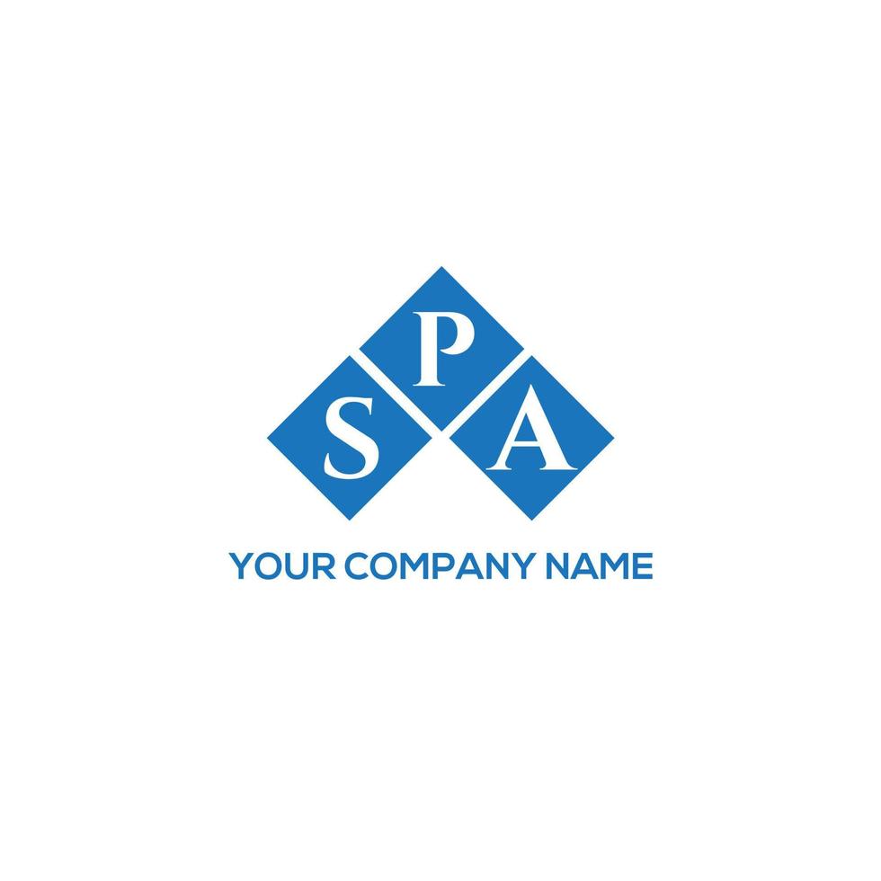 diseño de logotipo de carta de spa sobre fondo blanco. concepto de logotipo de letra de iniciales creativas de spa. diseño de carta de spa. vector