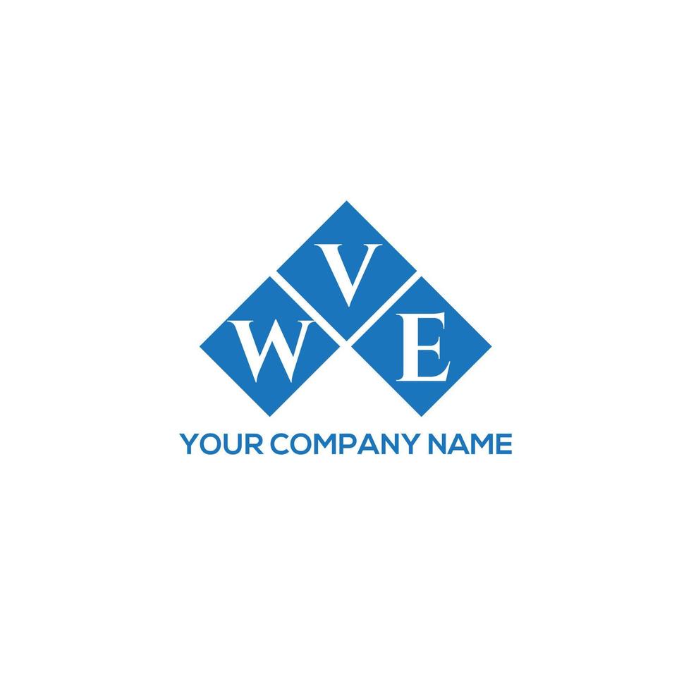 concepto de logotipo de letra de iniciales creativas wve. diseño de letra wve. diseño de logotipo de letra wve sobre fondo blanco. concepto de logotipo de letra de iniciales creativas wve. diseño de letra wve. vector