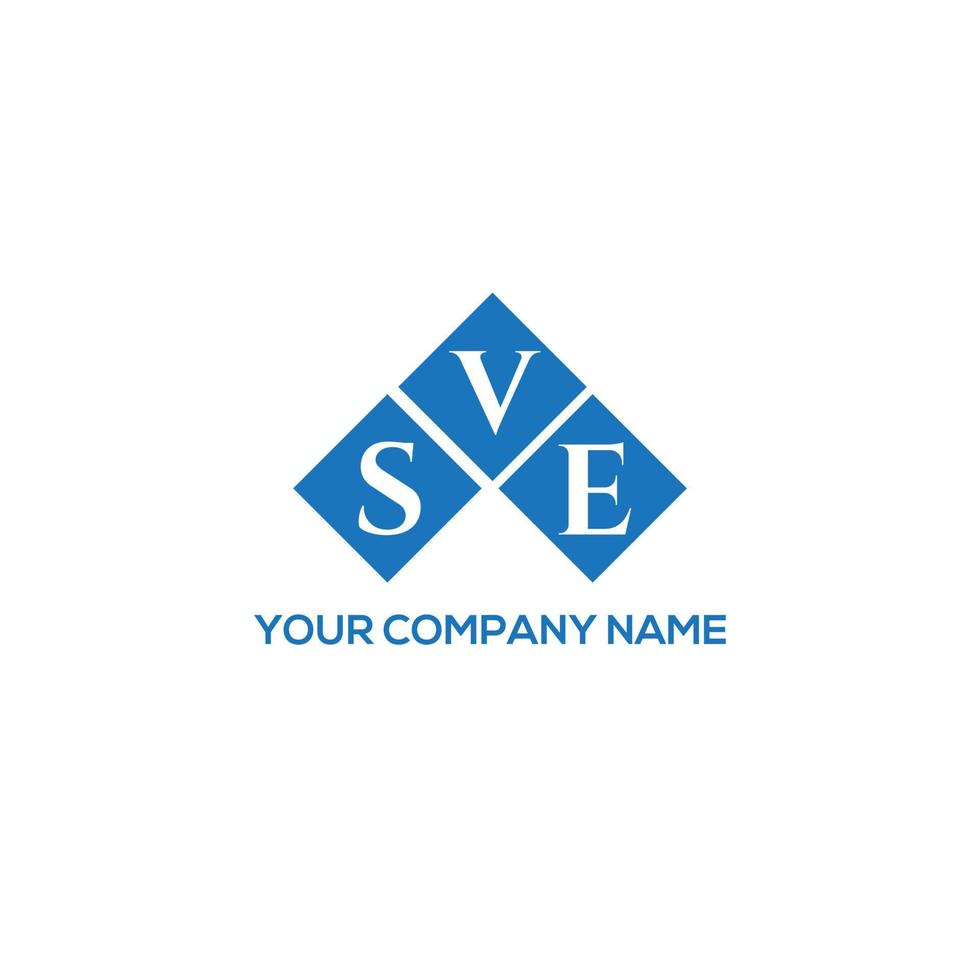 concepto de logotipo de letra de iniciales creativas sve. diseño de letra sve. diseño de logotipo de letra sve sobre fondo blanco. concepto de logotipo de letra de iniciales creativas sve. diseño de letra sve. vector