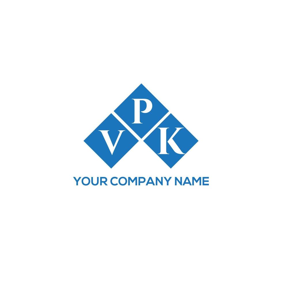 VPK letter logo design on white background. VPK creative initials letter logo concept. VPK letter design. vector