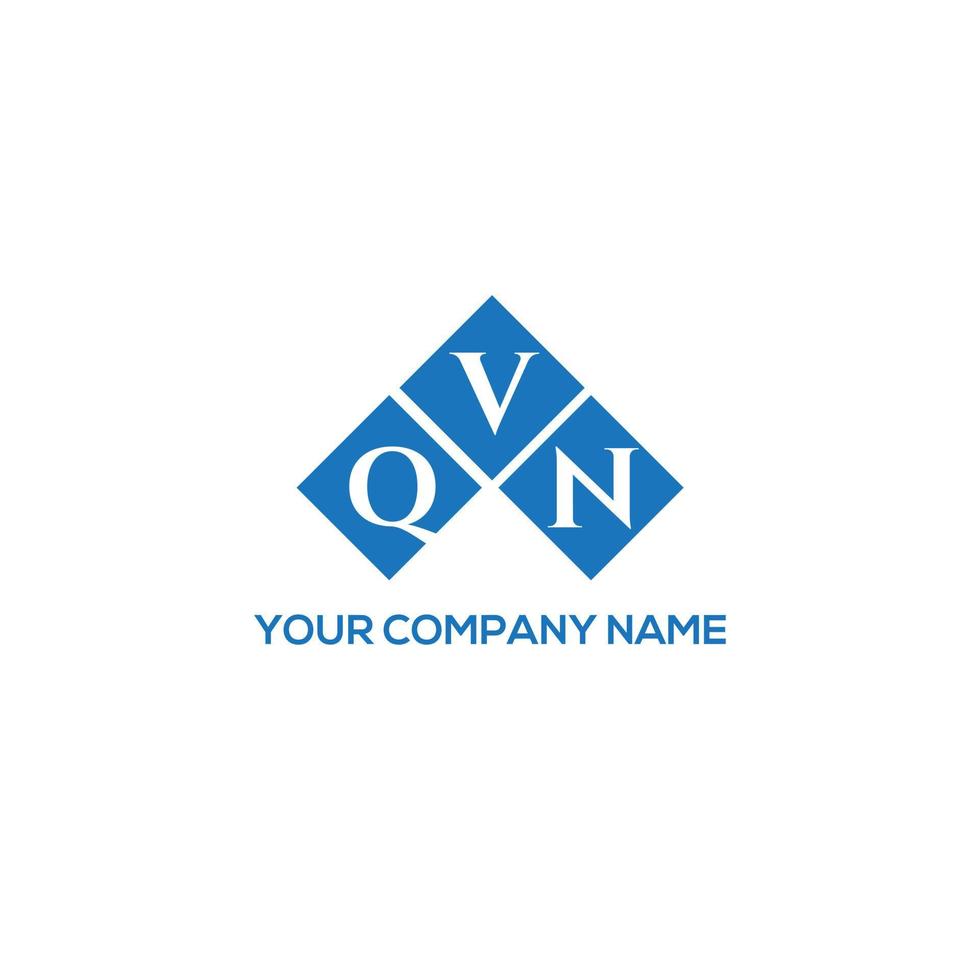 QVN letter logo design on white background. QVN creative initials letter logo concept. QVN letter design. vector
