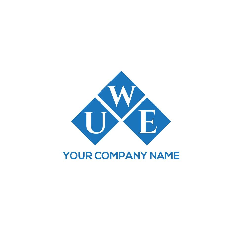 UWE creative initials letter logo concept. UWE letter design.UWE letter logo design on white background. UWE creative initials letter logo concept. UWE letter design. vector