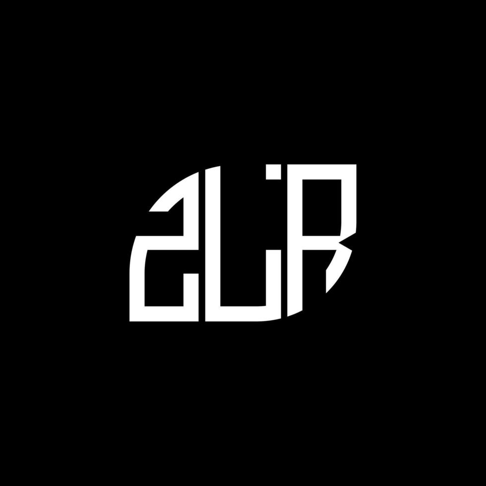 . concepto de logotipo de letra inicial creativa zlr. diseño de letra zlr. diseño de logotipo de letra zlr sobre fondo negro. concepto de logotipo de letra inicial creativa zlr. diseño de letras zlr. vector