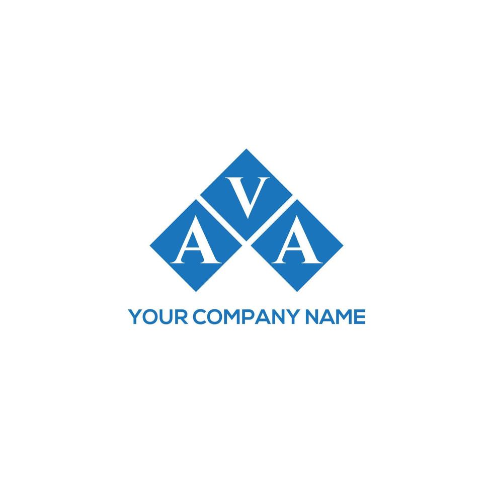 AVA letter logo design on white background. AVA creative initials letter logo concept. AVA letter design. vector