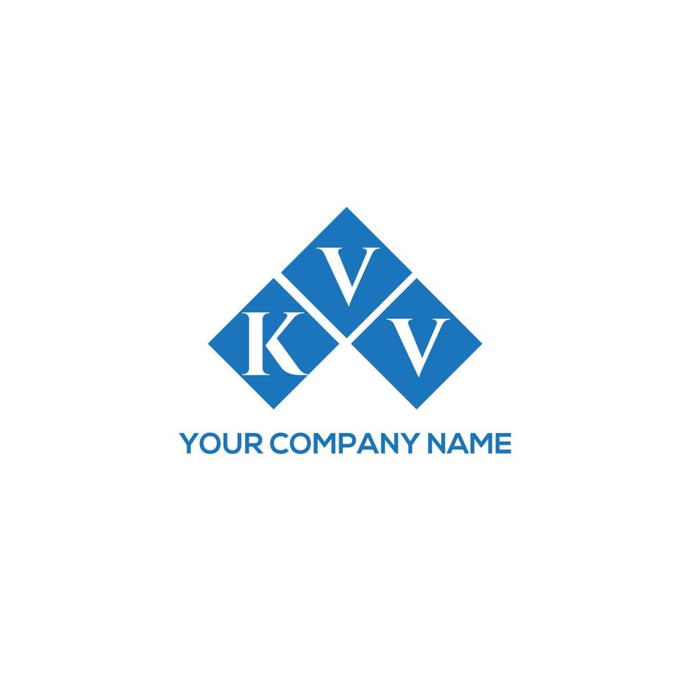 diseño de logotipo de letra kvv sobre fondo blanco. concepto de logotipo de letra de iniciales creativas kvv. diseño de letras kvv. vector