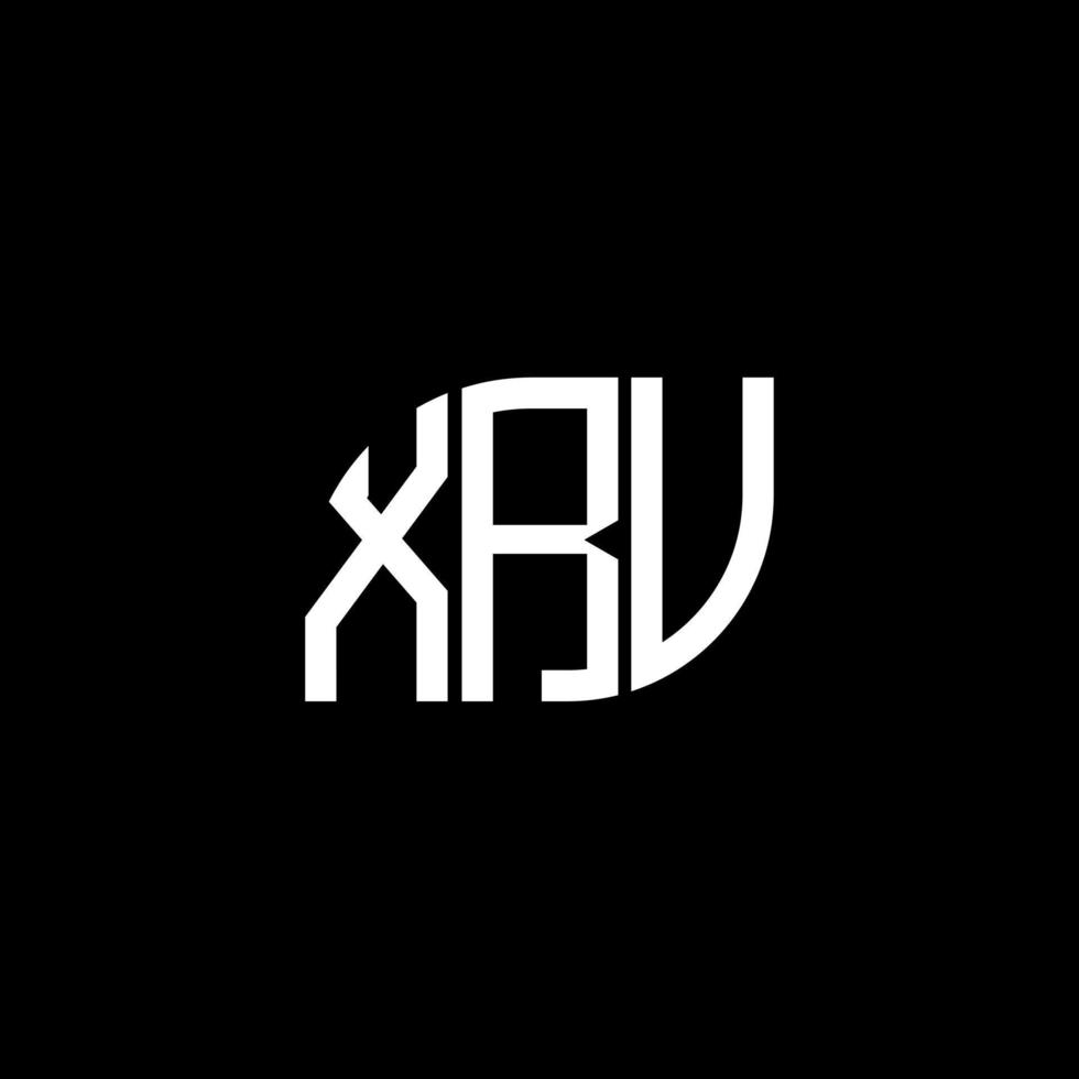 diseño de logotipo de letra xrv sobre fondo negro. concepto de logotipo de letra de iniciales creativas xrv. diseño de letras xrv. vector