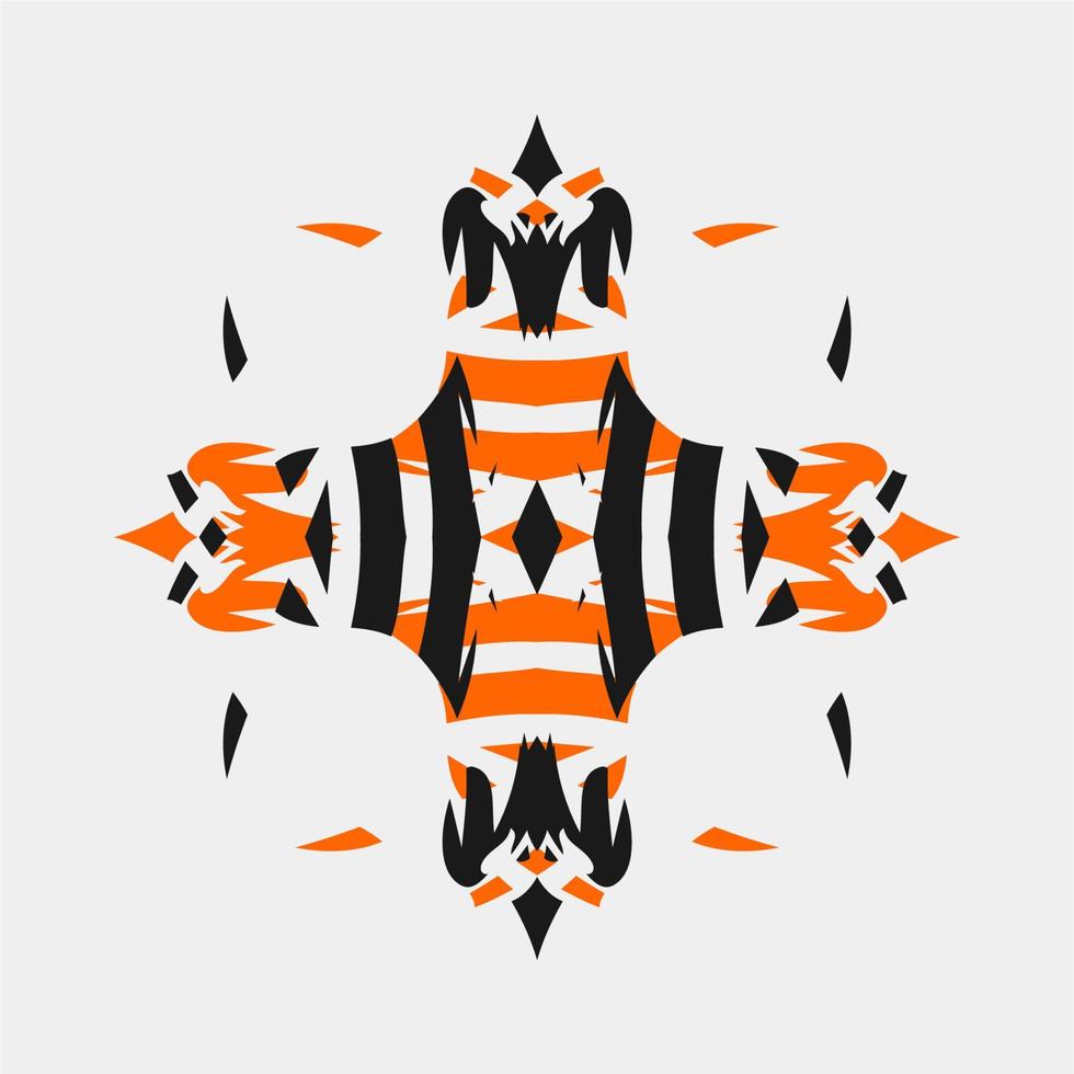 ilustración vectorial del patrón tribal maorí, mandala, hermoso, henna, tatuaje, decoración, arte, mano, raro, único, creativo, diferente, combinación, contorno vector