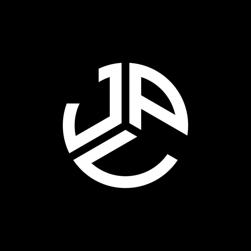 diseño de logotipo de letra jpv sobre fondo negro. concepto de logotipo de letra de iniciales creativas jpv. diseño de letras jpv. vector