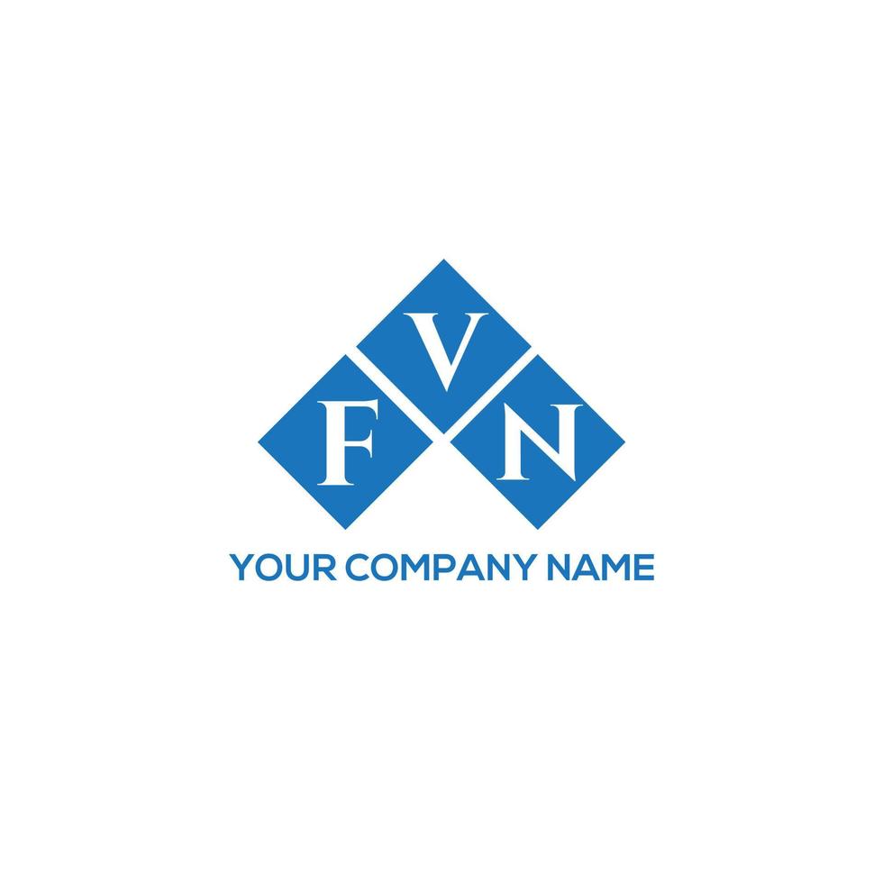 diseño de logotipo de letra fvn sobre fondo blanco. concepto de logotipo de letra de iniciales creativas fvn. diseño de letras fvn. vector