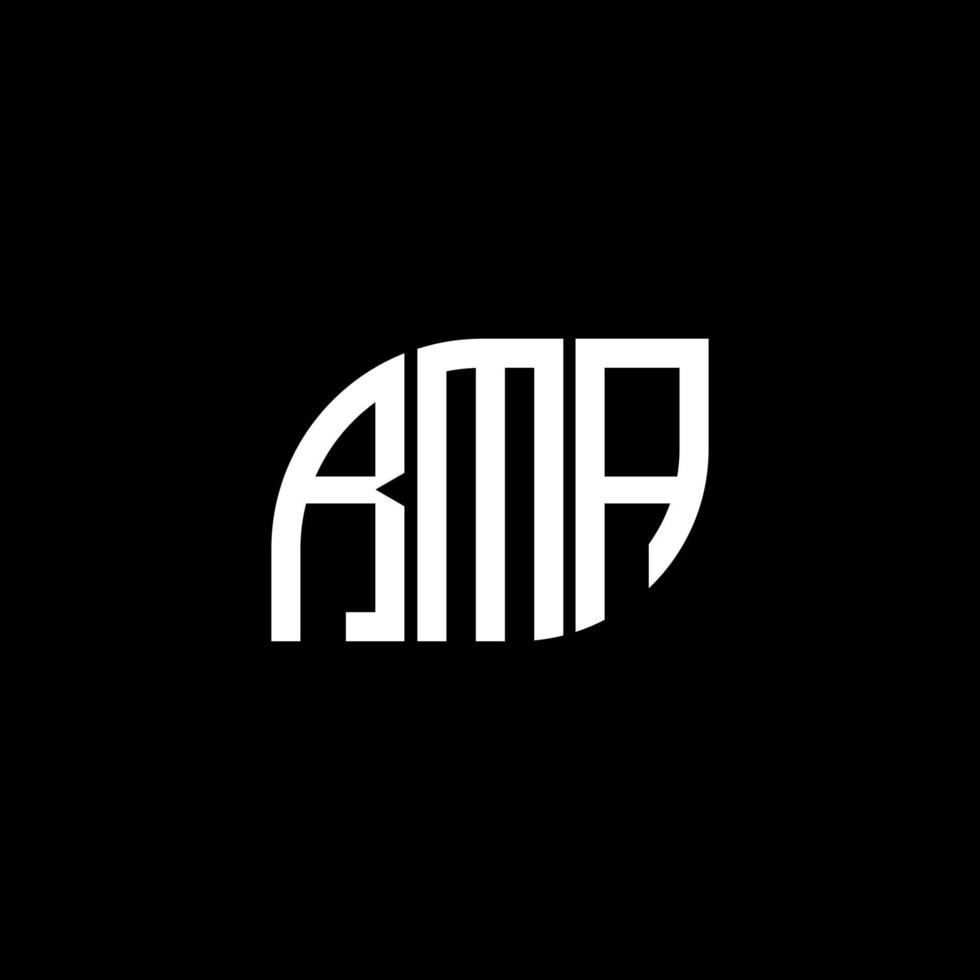 diseño de logotipo de letra rma sobre fondo negro. concepto de logotipo de letra de iniciales creativas rma. diseño de carta rma. vector