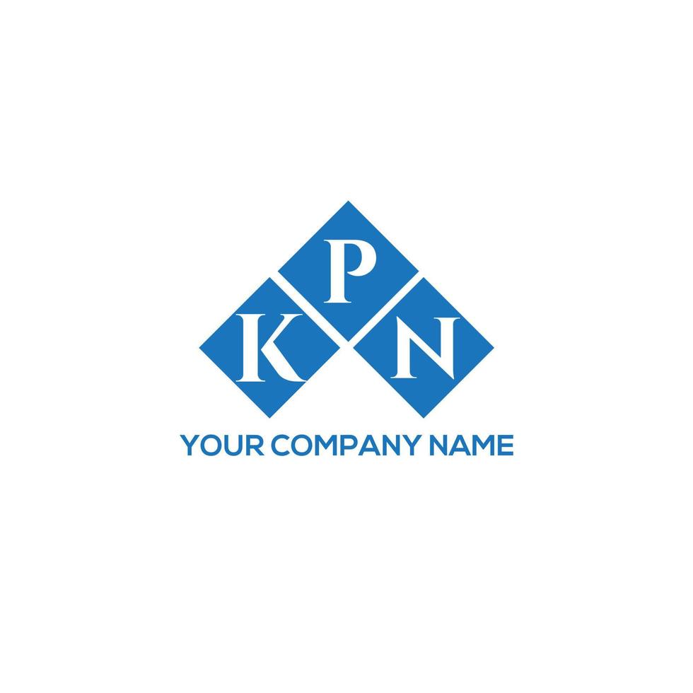 diseño de logotipo de letra kpn sobre fondo blanco. concepto de logotipo de letra de iniciales creativas kpn. diseño de letras kpn. vector