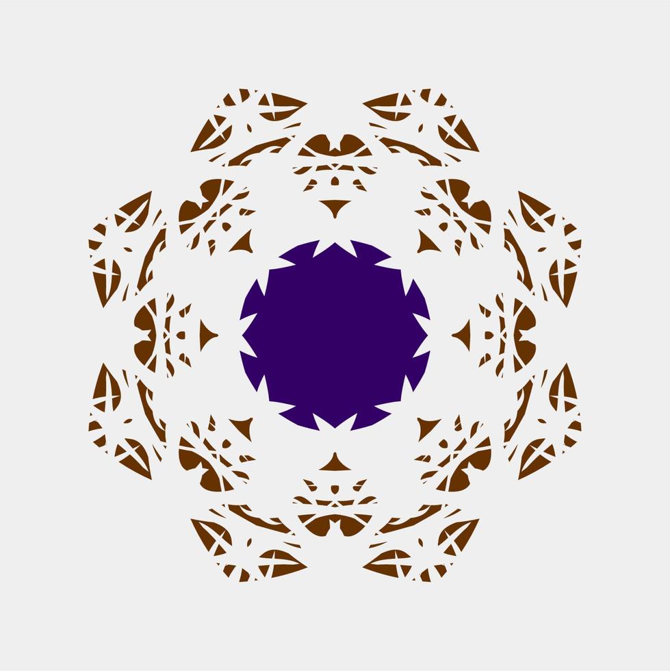 hermoso vector de mandala, combinación, color, alheña, contorno, creativo, único, floral, patrón, monocromo abstracto, floral