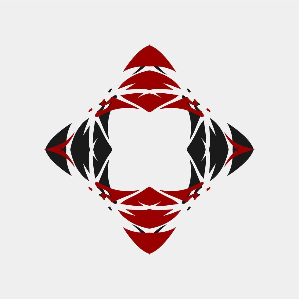 vector illustration unique, maori, mandala, beautiful, hand art, silhouette, unique, contour, henna, abstract, color combination, round, geometric, symmetrical, traditional