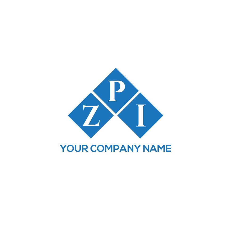 ZPI letter logo design on white background. ZPI creative initials letter logo concept. ZPI letter design. vector