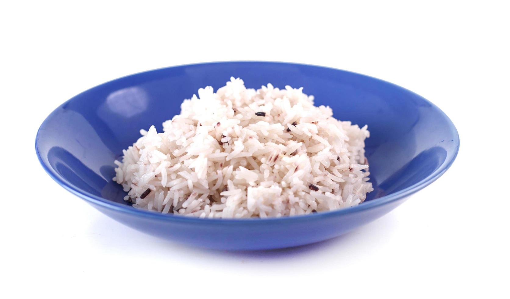 Dish of cooked rice photo