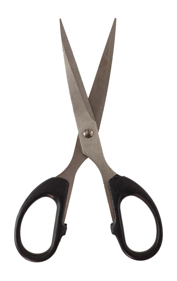 Scissors isolated on white photo