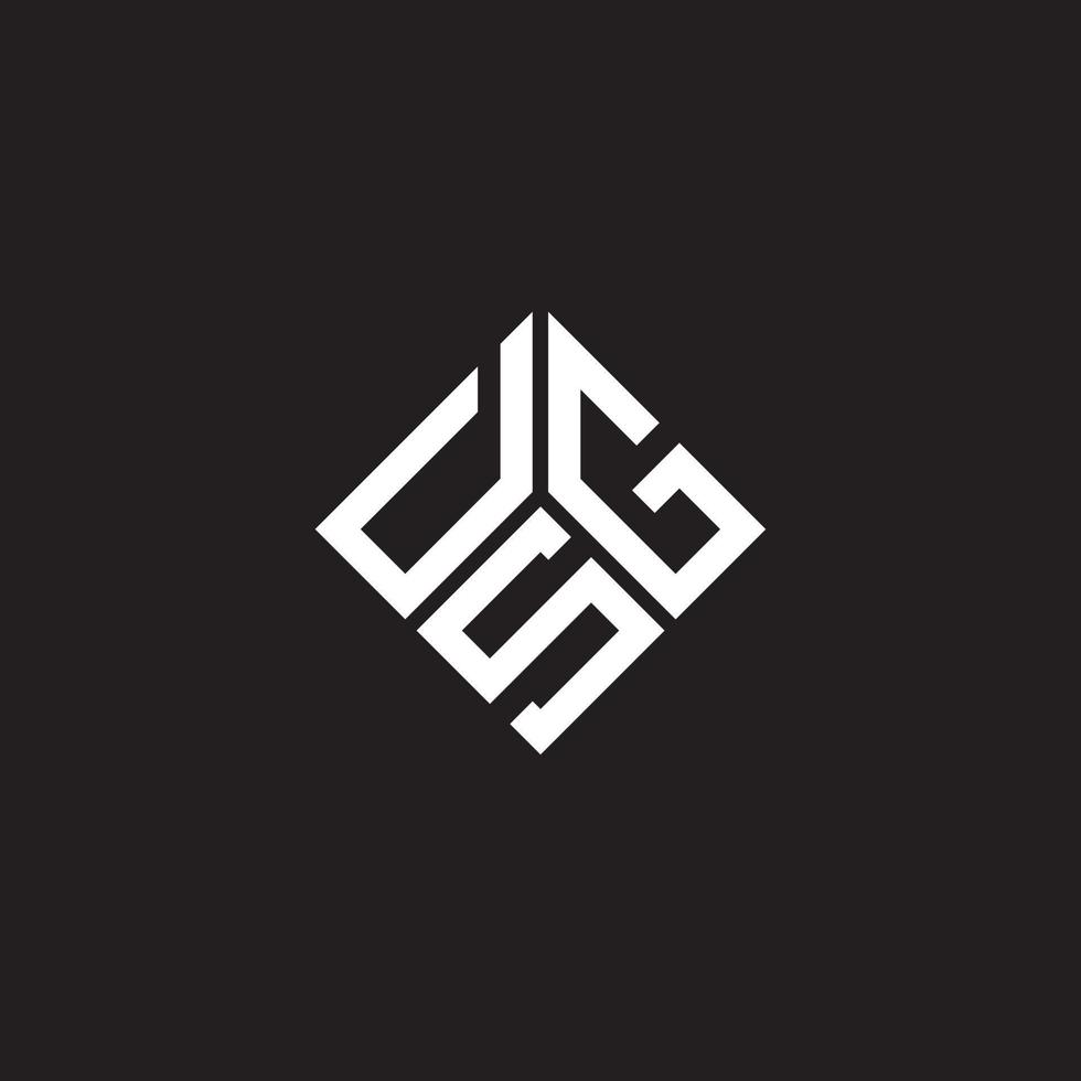 DSG letter logo design on black background. DSG creative initials letter logo concept. DSG letter design. vector