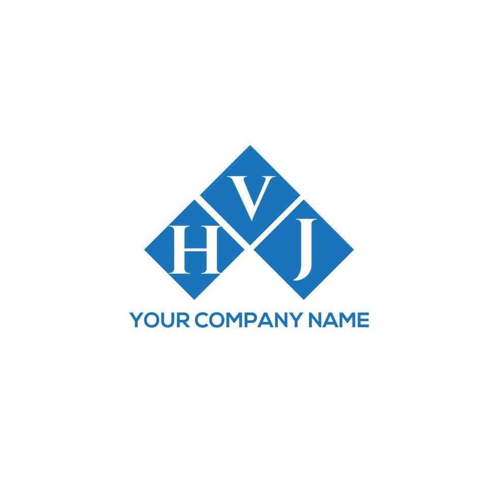 HVJ letter logo design on white background. HVJ creative initials letter logo concept. HVJ letter design. vector