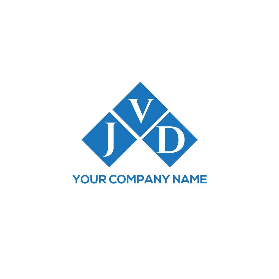 JVD letter logo design on white background. JVD creative initials letter logo concept. JVD letter design. vector