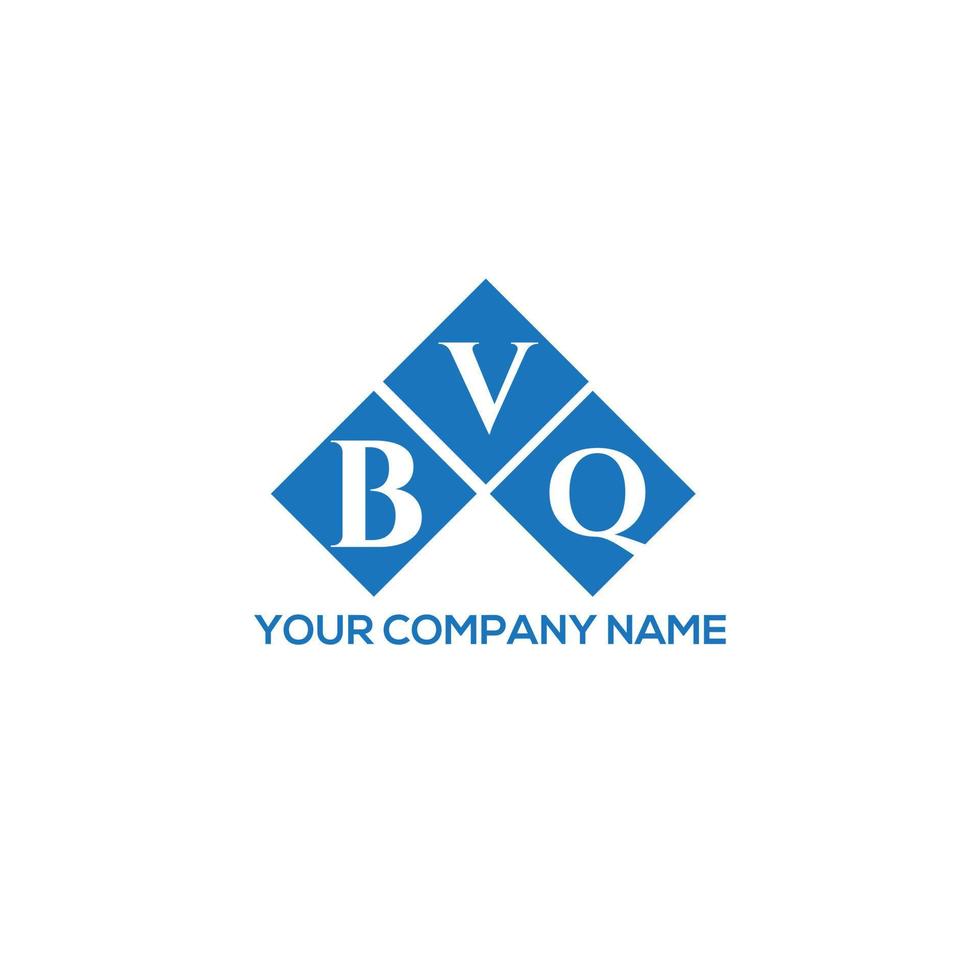 BVQ letter logo design on white background. BVQ creative initials letter logo concept. BVQ letter design. vector