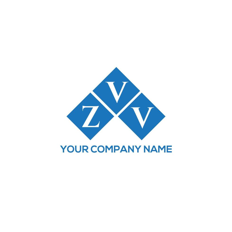 diseño de logotipo de letra zvv sobre fondo blanco. concepto de logotipo de letra inicial creativa zvv. diseño de letras zvv. vector