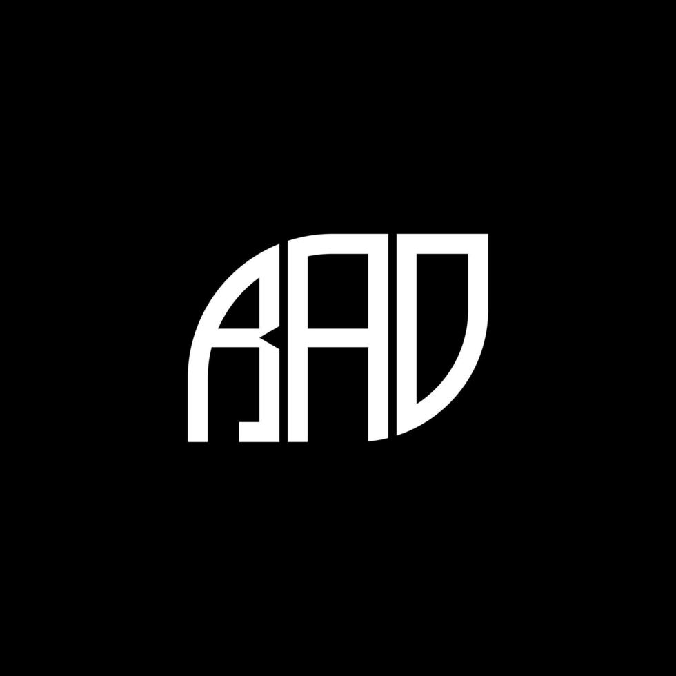 RAO letter logo design on black background. RAO creative initials letter logo concept. RAO letter design. vector