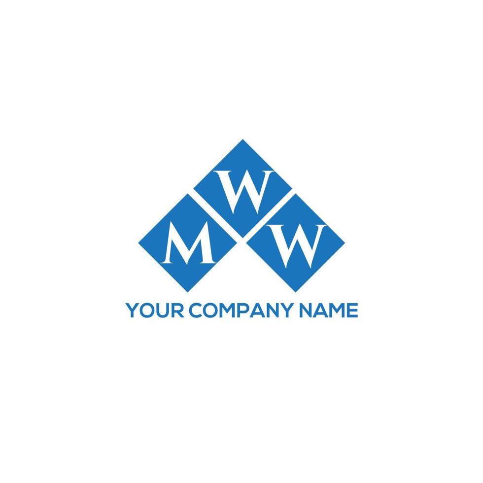 MWW letter logo design on white background. MWW creative initials letter logo concept. MWW letter design. vector