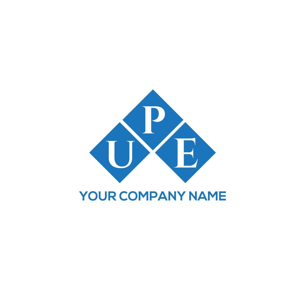 UPE letter logo design on white background. UPE creative initials letter logo concept. UPE letter design. vector