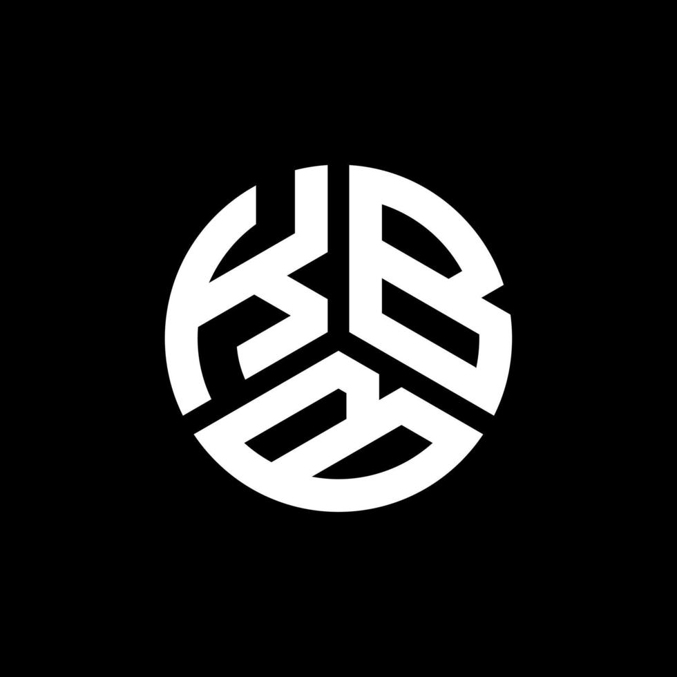 KBB letter logo design on black background. KBB creative initials letter logo concept. KBB letter design. vector