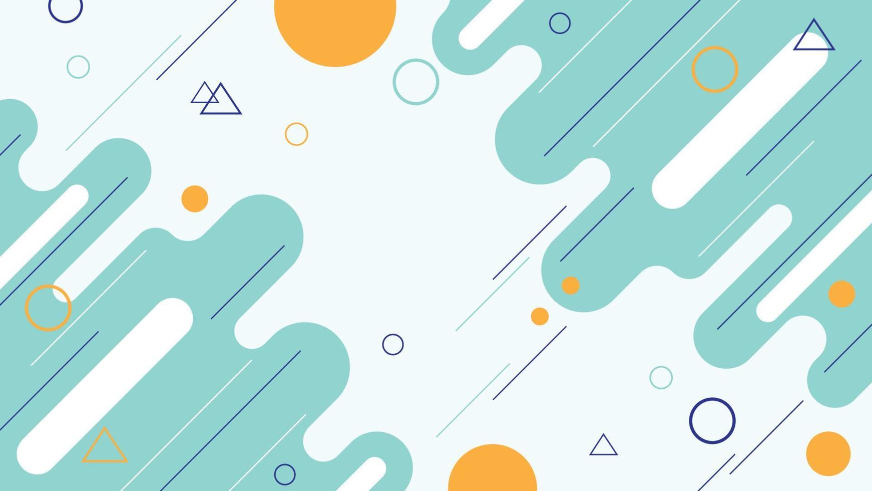 Minimalist flat geometric background design vector