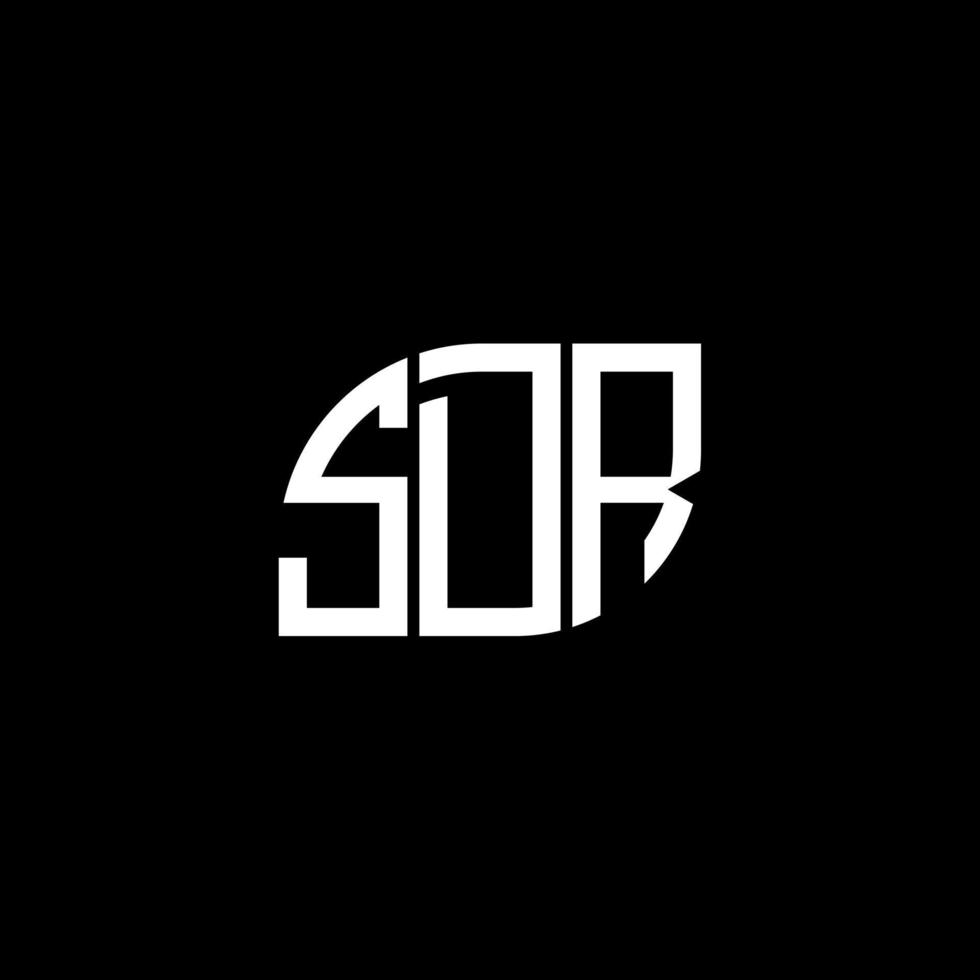 SDR letter design.SDR letter logo design on black background. SDR creative initials letter logo concept. SDR letter design.SDR letter logo design on black background. S vector