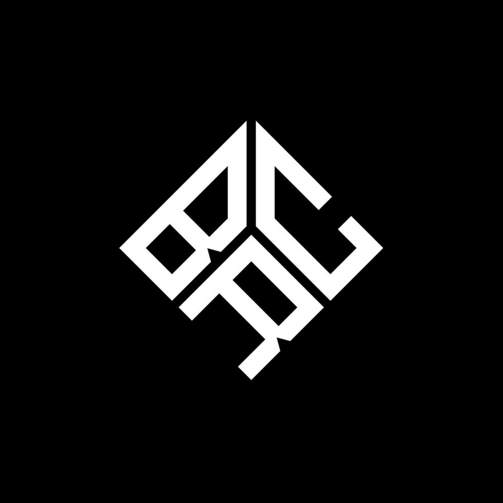 BRC letter logo design on black background. BRC creative initials letter logo concept. BRC letter design. vector