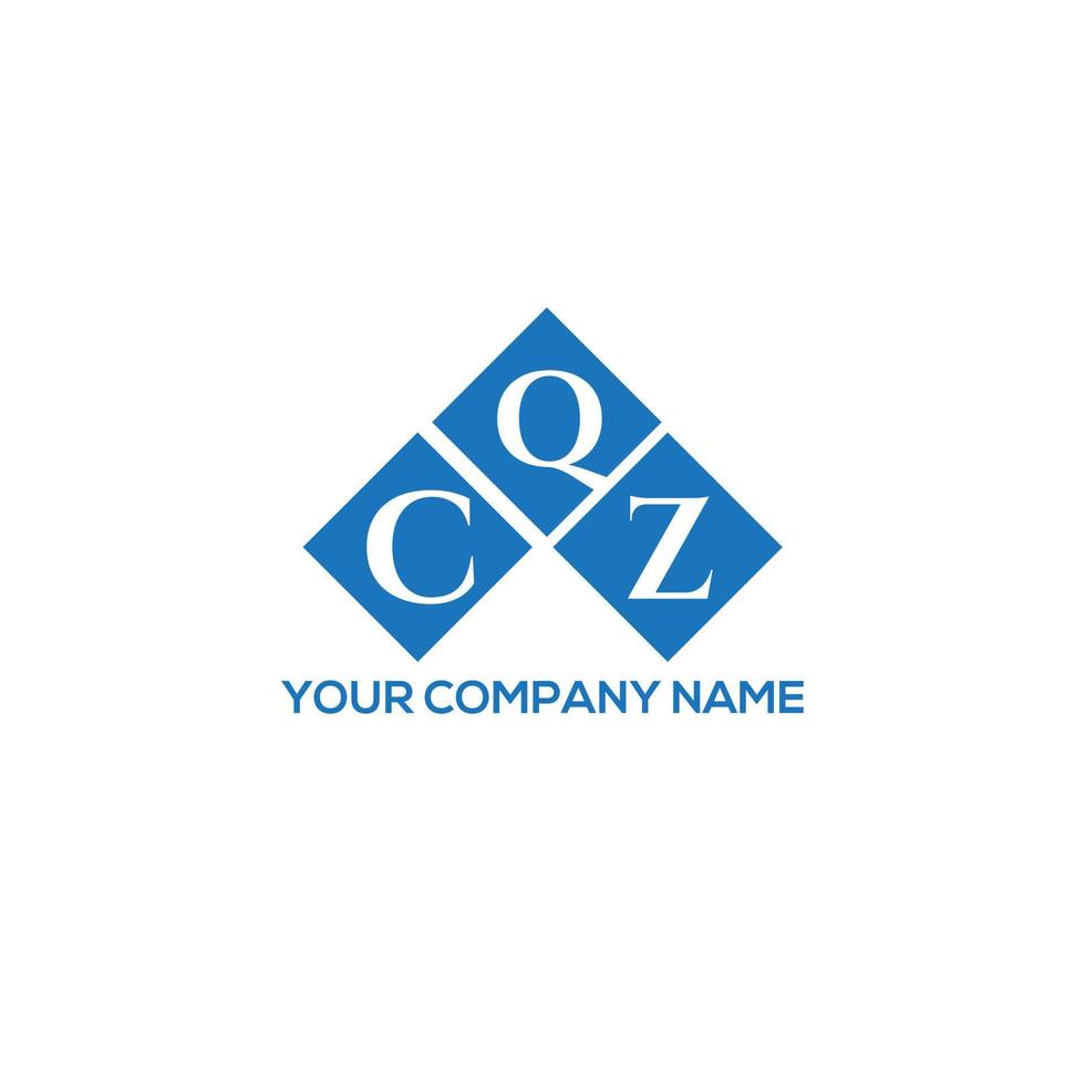 CQZ letter logo design on white background. CQZ creative initials letter logo concept. CQZ letter design. vector