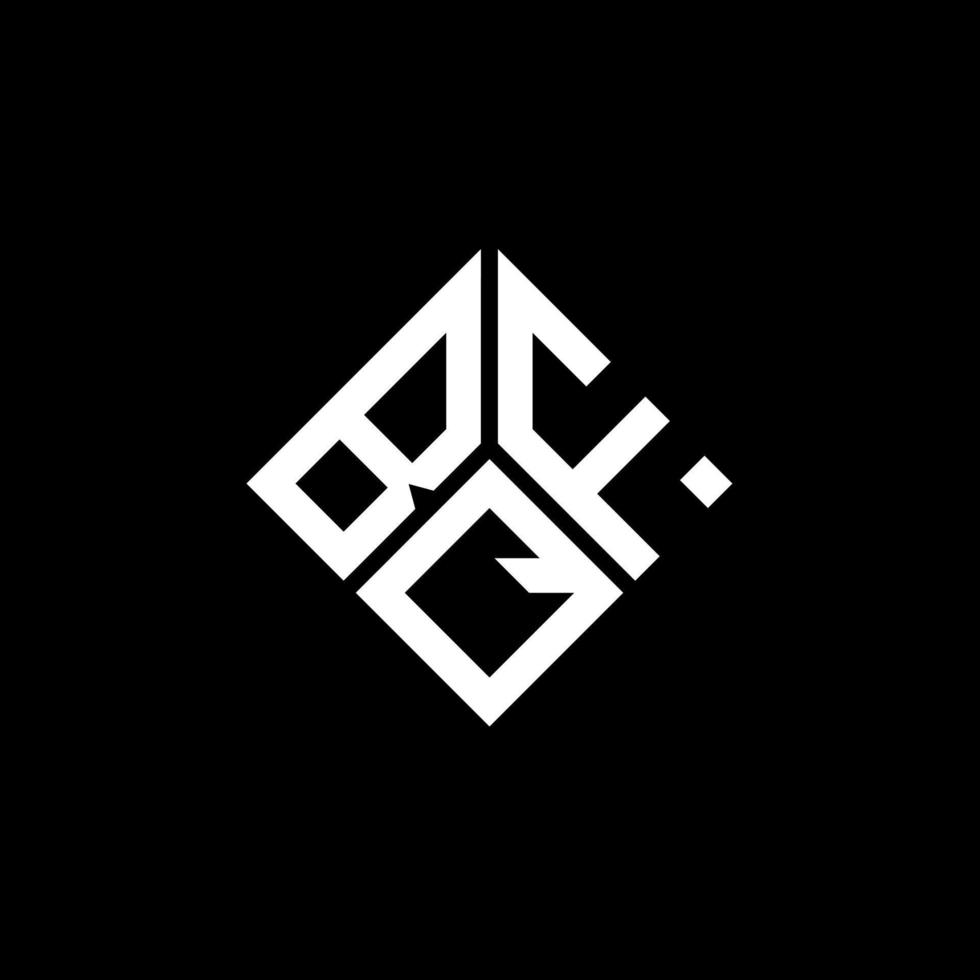 concepto de logotipo de letra de iniciales creativas bqf. diseño de carta bqf. vector