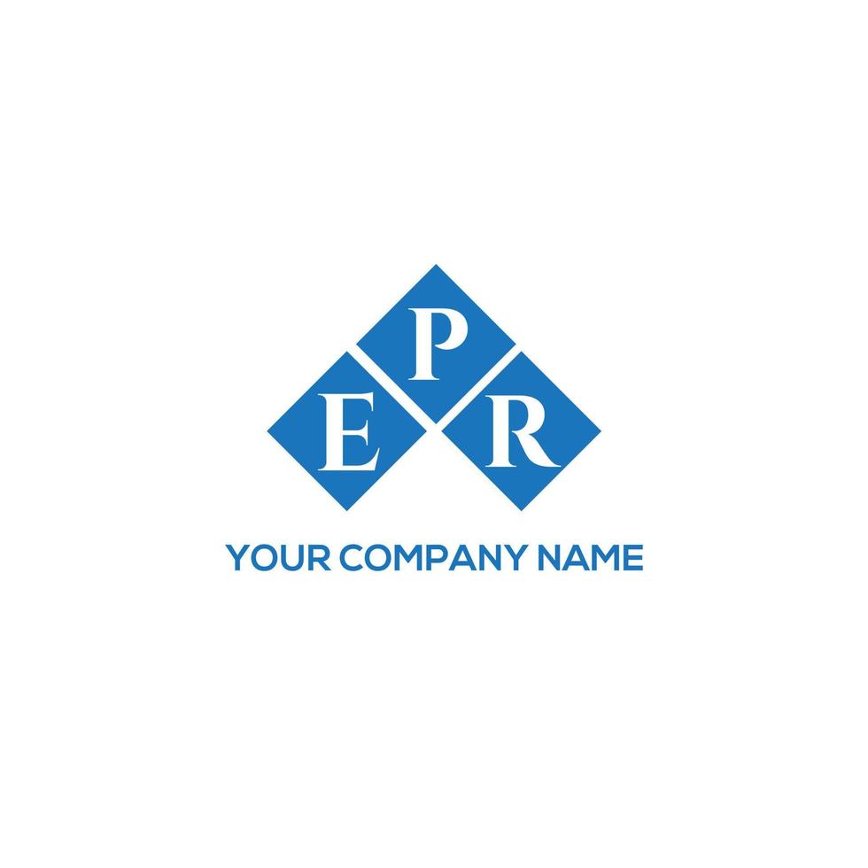EPR letter logo design on white background. EPR creative initials letter logo concept. EPR letter design. vector