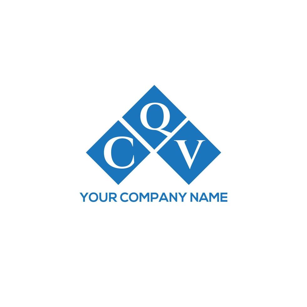 CQV letter logo design on white background. CQV creative initials letter logo concept. CQV letter design. vector