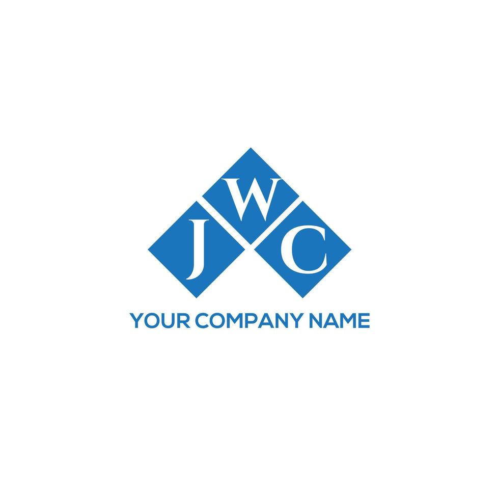JWC letter logo design on white background. JWC creative initials letter logo concept. JWC letter design. vector