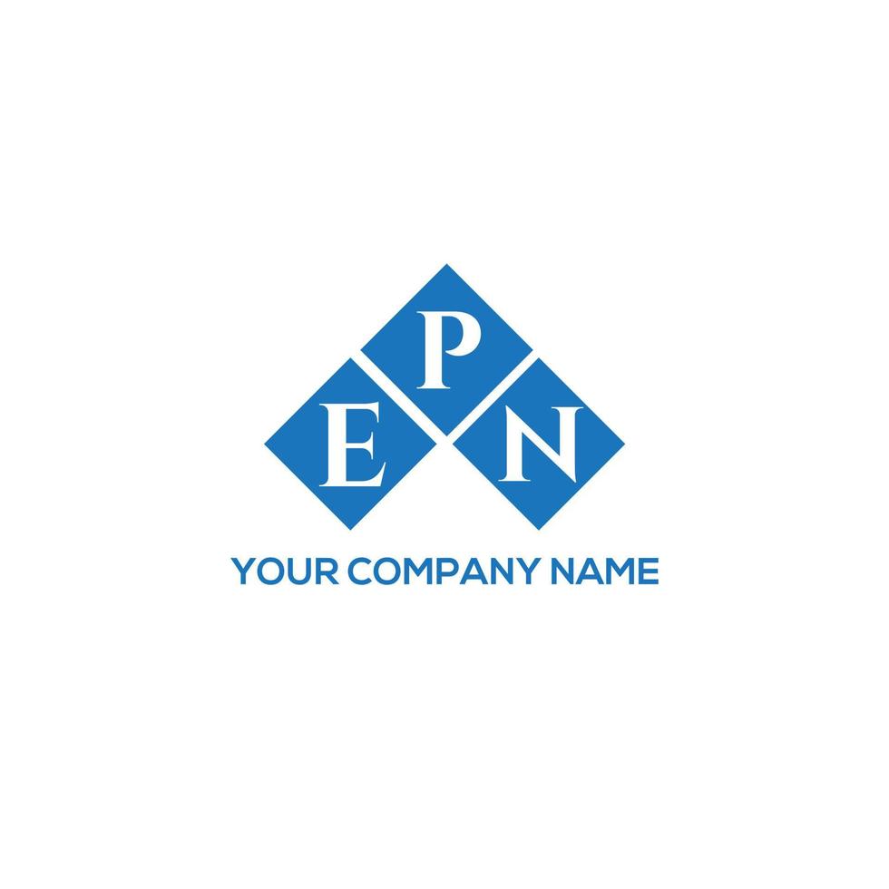 diseño de logotipo de letra epn sobre fondo blanco. concepto de logotipo de letra de iniciales creativas epn. diseño de carta epn. vector