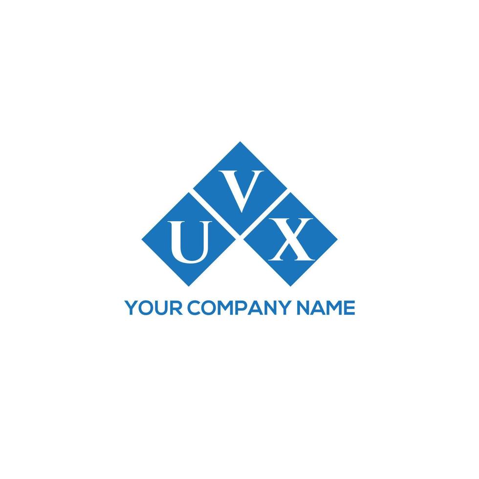 UVX letter logo design on white background. UVX creative initials letter logo concept. UVX letter design. vector