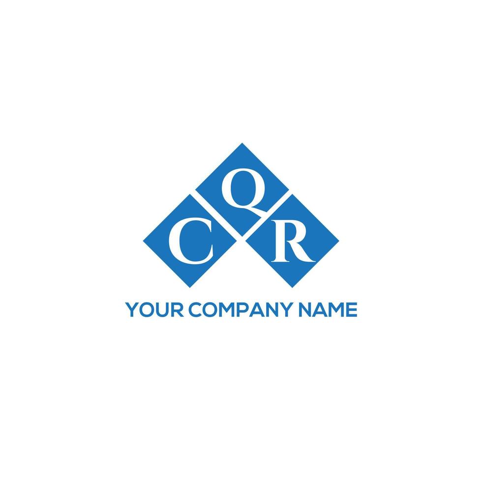 diseño de logotipo de letra cqr sobre fondo blanco. concepto de logotipo de letra de iniciales creativas cqr. diseño de letras cqr. vector